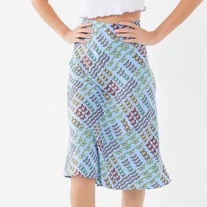 Butterfly midi skirt